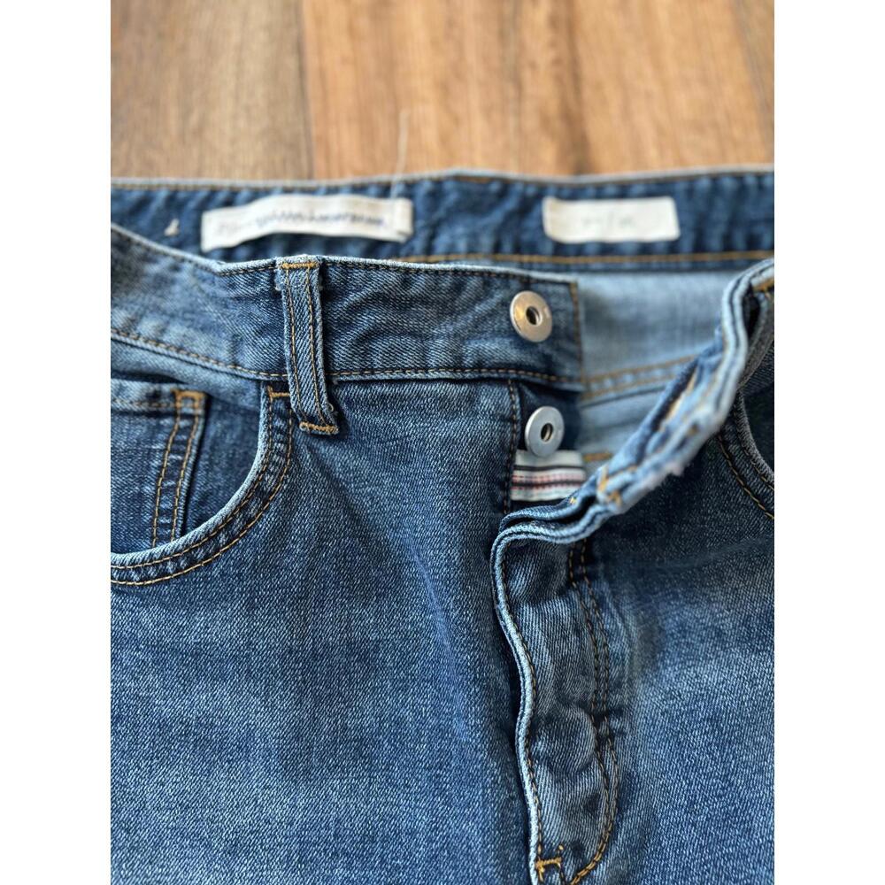 Anthropologie Pilcro High Rise Two Tone Flare Jeans Size 26 - Picture 6 of 7